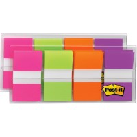 Post-it Flags On-The-Go Dispenser Assorted Bright Colors - 2 Dispenser (80 flags) per Pack (680-PGOP2)