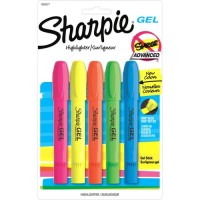 Sharpie Gel Assorted Ink Colors Highlighters - Bullet Tip - 5/Set 