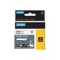 DYMO Industrial Flexible Nylon Labels | Authentic DYMO Labels, For Labeling Wires, Cables and More (3/4", Black on White)
