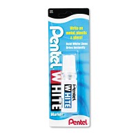 Pentel® Permanent Marker, Broad Tip, White 