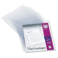 AVERY Vinyl Envelopes 9 x 12 Insert Size, 10/Pack