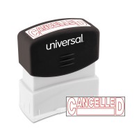 UNV STAMP CANCELLED RED