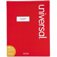 Universal Permanent Ink & Laserjet Printer Labels - Rectangle 1" x 2 5/8" - Box Of 3000 (UNV80102) 