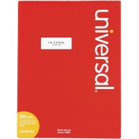 Universal White Labels for Ink/Laserjet Printers - 1 x 2.63" - UNV80120 (30 Labels Sheet, 250 Sheets/Pack) 