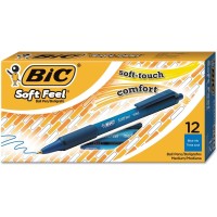 BIC Ballpoint Pen, Retractable, Med - Blue - Pack of 12
