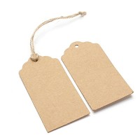 Kraft Paper Tags,Paper Gift Tags with Twine for Arts and Crafts,Wedding Christmas Thanksgiving and Holiday-100PCS
