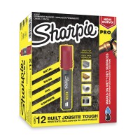 Sharpie Magnum Pro Oversized Permanent Marker Chisel Tip Red 1x