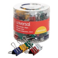 UNV CLIP BINDER ASSORTED SMALL