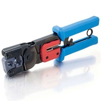 C2G / Cables To Go 19579 Crimping Tool with Cable Stripper (Black/Blue) 