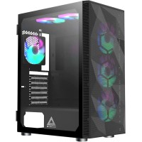 Montech X3 Mesh Fixed RGB Lighting Fans - ATX Mid Tower PC Gaming Case - Tempered Glass Side Panel 