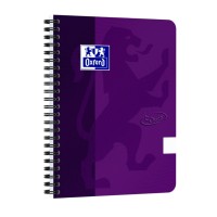Oxford Spiral Pad Touch A5 Line Notebook (70 Sheets) - Purple