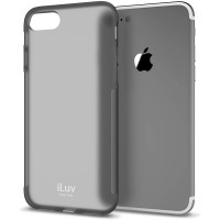 Protection Cover for IPhone 7 by iLuv, Grey, AI7GELABK
