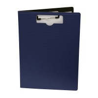 Baumgartens 61633 Portfolio Clipboard With Low-Profile Clip, 1/2" Capacity, 8 1/2 x 11, Blue 