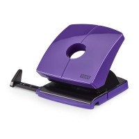 NOVUS 2-HOLE PUNCH WITH STOP RAIL LILAC PURPLE