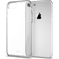iLuv iPhone 8 PLUS  Durable Dual Material Protective Case with Hard Plastic Clear Back, Soft TPU Frame, Ultra-thin Lightweight Design, Raised Lip on Front, and Access to All Ports/Controls(Clear)