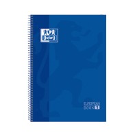 Oxford A4+ European Notebook Hardcover (80 Sheets) - Lined Blue 