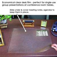 Artistic 19" x 24" Second Sight II Plastic Desk Protector Film, Clear