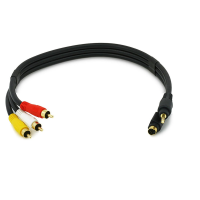 C2G S-Video And 3.5mm to RCA Audio Video 12ft