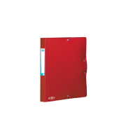 ELBA MEMPHIS DOCUMENT BOX FILE PLASTIC A4 RED