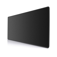 Ktrio Extended Gaming Mouse Pad with Stitched Edges, Non-Slip Rubber Base - Black (35.4 x 15.7in) 