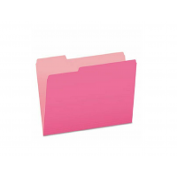 Pendaflex Colored File Folders, 1/3-Cut Tabs, Legal Size, Pink/Light Pink, 100/Box