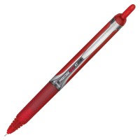 Precise V5RT Roller Ball Pen Retractable, Extra-Fine 0.5 mm, Red Ink, Red Barrel 1x