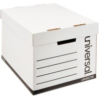 Universal UNV85700 12" x 15" x 10" Letter / Legal File Storage Box with Lid - 1x