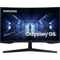 Samsung Odyssey G5 Series 32-Inch WQHD (2560x1440) Curved Gaming Monitor, 144Hz, 1ms - FreeSync Premium 