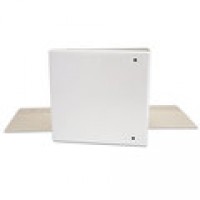 UNIVERSAL D-RING VIEW BINDER 3IN WHITE