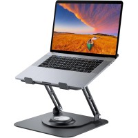JOYEKY Adjustable 360 Rotary Laptop Stand for Desk - Height/Angle Adjustable (10-16") 