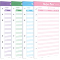 SKYDUE Expense Tracker Budget Sheets for A6 Budget Binders Planner