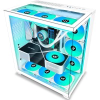 Kediers 9 ARGB Fans Computer ATX, Mid Tower Gaming Case - Tempered Glass Side Panel Door 