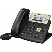 Yealink T23G IP Phone, 3 Lines. 2.8-Inch Graphical LCD. Dual-Port 10/100 Ethernet, 802.3af PoE, Power Adapter Not Included (SIP-T23G) 