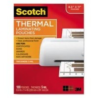 MMM Thermal Laminating Pouches, Letter Size 5 MIL Clear, 100/Pack