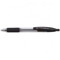5 Star Ball Pen Retractable Medium 1.0mm Tip 0.3mm Line Black 