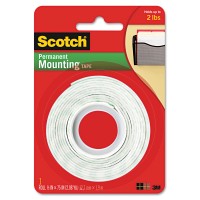 Scotch Foam Mounting Tape .5"X75"