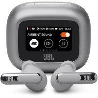 JBL Live Beam 3 Noise-Canceling True Wireless Earbuds - Silver