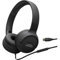 JBL Tune 520C USB-C Wired On-Ear Headphones - Black