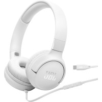 JBL Tune 520C USB-C Wired On-Ear Headphones – White