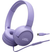 JBL Tune 520C USB-C Wired On-Ear Headphones – Purple