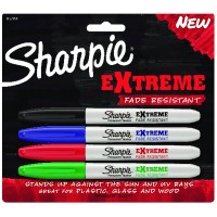 Sharpie Extreme Permanent Markers, 4-Pack, Assorted Colors