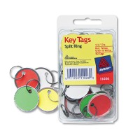 AVERY MULTIPLE KEY TAGS, 50/PACK ASSORTED