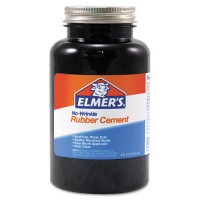Elmer's® Rubber Cement, Repositionable, 8 oz 072161002315