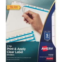 AVERY INDEX MAKER DIVIDERS 5/TABS