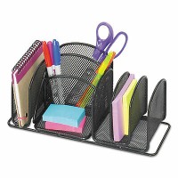 Safco Deluxe Organizer, Six Compartments - Steel