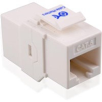 Cable Matters RJ45 Keystone Jack In-Line Coupler - White 