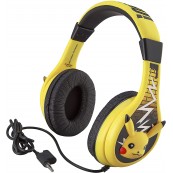 eKids Pokemon PIkachu Headphones for kids, Adjustable Headband (3.5mm Jack) 