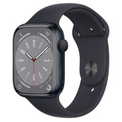 Apple Watch Series 8 GPS 45mm Midnight Aluminum Case with Midnight Sport Band - M/L - Midnight