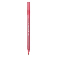 BIC PEN ROUND STIC MED RED 1X