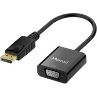 Moread DisplayPort to VGA Adapter, (Male to Female)